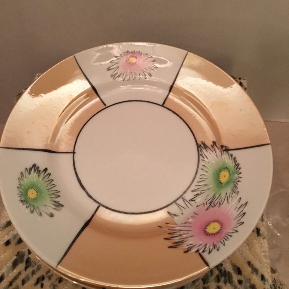 Vintage set of 14 luster wear dishes